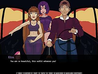 Hey, let's play this hot road game with shaved pussy and anal toys!