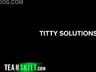 This MILF's Admirer Obsessed with Boobs! She Knows Best Therapy Involves Two Pairs of Big Tits!