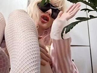 uh, fetish feet mistress elza koms teases with panty sniffing and wet pussy domination, her tight curves and braces shining as she rips clothes for dripping orgasm control in glamour lingerie and shoes