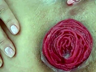 amateur milf explores kinky homemade anal play with destroyed ass gaping and extreme close up prolapse