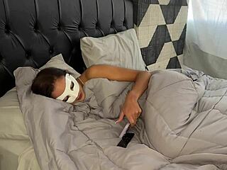 Horny Amateur Cuckold Wife Wakes Friend with Teasing Foreplay, Pussy Fingering, Creampie, and Squirting Orgasm in Humiliating Encounter