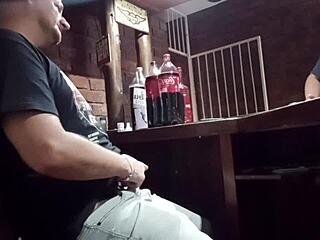 Playing with myself at work giving a sneaky handjob