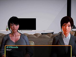 What's up with this new game featuring a brunette and her small tits adventure?