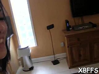 a guy bangs the wet holes of horny teens in a wild group session