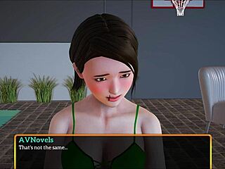 What's up with this new game featuring a brunette and her small tits adventure?