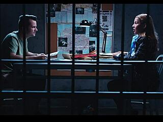 detective agatha vega gets face fucked and cum in mouth during frozen time fetish