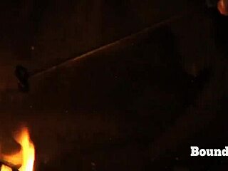 Hey guys, watch this wild scene where the mistress brands her slave's pussy on arrival! 🔥😈