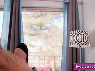 Sexy busty blonde lesbian babes Chloe Cherry Val Dodds fuck with strap-on