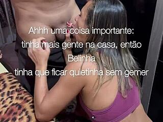 Blonde amateur with big ass gets orgasm from latina licking her pussy.