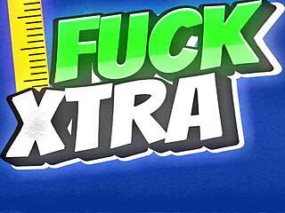 blonde teen boldly rides shy brunette's cock in hardcore deepthroat fuck