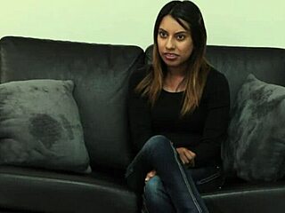 Mandy Mynxx gets recast in a deepthroat blowjob session with gagging and choking action