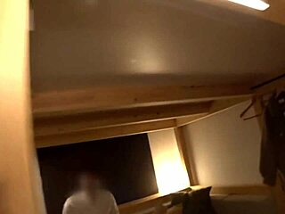 In this homemade scene, the group enjoys a wild creampie threesome with an Asian college slut.