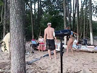 Out now: sensational BEACH volleyball with SHAVED teen GROUP action in PUBLIC outdoor ORGY.