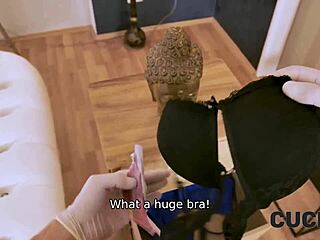 cuck hubby caught panty sniffing while wife fucks lucky guy 😱