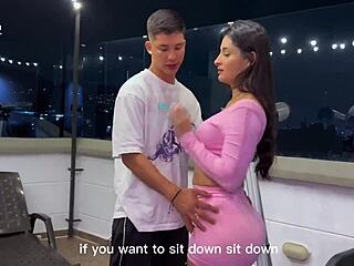 Vecina Curiosa Es Follada En La Terraza Por El Joven Hijo Del Vecino-Parte 1-Salomé Gil