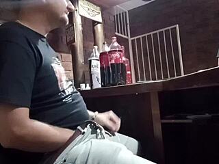 Playing with myself at work giving a sneaky handjob