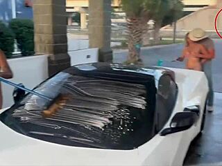 Kora Bell Angel Minx And Duchess Coco Suck And Fuck Jasper Woodcock In Public Carwash