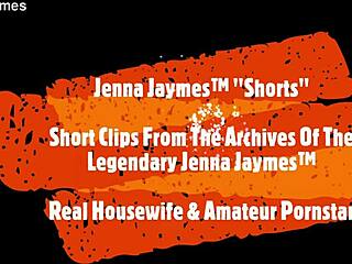 blonde milf jenna jaymes wears shorts while giving deepthroat blowjob to get her job back