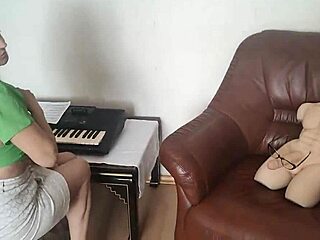 Strict teacher instead of music lesson got sexual experience with sex doll tantaly and my dick