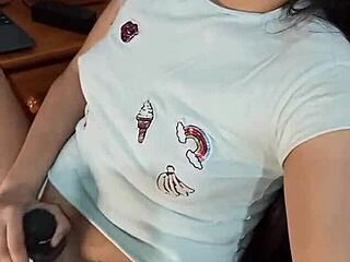 Hey, are you ready for this horny hottie masturbating just for you? She squirts like crazy in solo action!