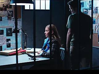 detective agatha vega gets face fucked and cum in mouth during frozen time fetish