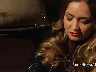 Horny Madame Moans Orgasms Lesbian Slave Pussy Licking