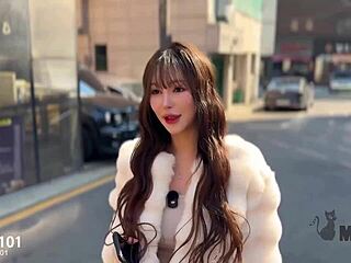 busty submissive korean girl with perfect body gets passionate missionary sex in casting