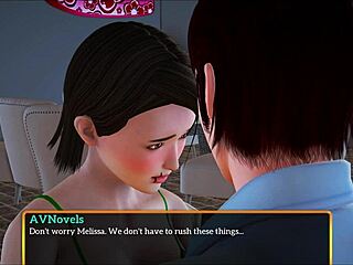 What's up with this new game featuring a brunette and her small tits adventure?