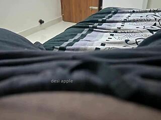 intriguing handjob from sexy babe contrasts innocence with naughty strokes on huge cock