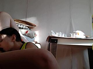 We're having hot police threesome with pussy licking and cum in mouth