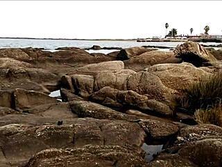 i went for a wild walk on the beach that ended with crazy insertion in my cock