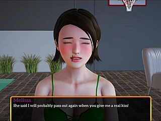 What's up with this new game featuring a brunette and her small tits adventure?