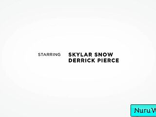 hot blonde skylar snow gets deep pussy creampie from derrick 😍