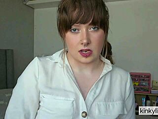 Oh man, this prison nympho is going wild with her kinky solo dildo cum session up close