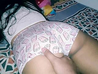 in this homemade video, a sexy petite latina with nice ass takes cum on her from a guy after riding and doggystyle. she enjoys the close-up pov action as he fingers her tight pussy.