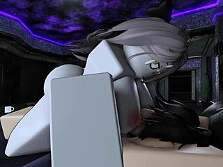 Slutty friend begs for hard fuck ending in pussy creampie on Roblox!