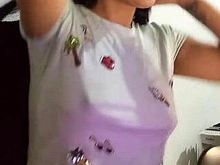 Hey, are you ready for this horny hottie masturbating just for you? She squirts like crazy in solo action!