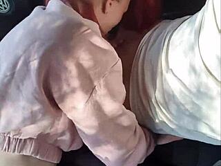 private moments unfold in our shared intimate car adventure with rosee