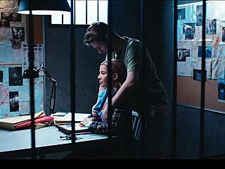 detective agatha vega gets face fucked and cum in mouth during frozen time fetish