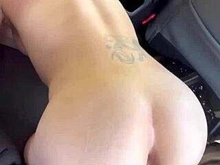 Bored Hooker Sucks Cock Gets Fucked Doggy In Car And Swallows Cum