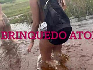 Oh Damn! Skinny African Teen Babe Gets Anal Banged Bareback in Nudist Beach Blowbang POV!