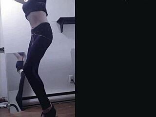 i'm cass getting wild as i dance and strip teasingly in this solo session with clothes ripping off