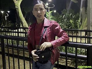 Hey Horny Stranger Takes My Cum in Skinny Latina Blowjob with Deepthroat