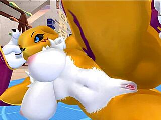 i enjoy my solo furry renamon workout with stretching music