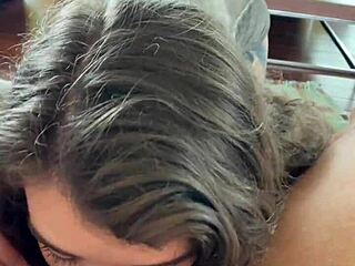 Canadian Blonde Eden Ivy Mouth Fuck And Sloppy Deepthroat POV Cum Shot