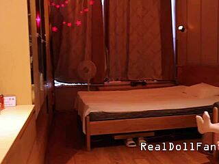 Hey, check out this sex doll's first time getting it in the ass