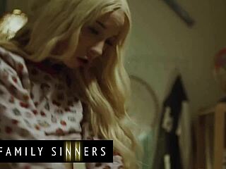 Hot blondie feels down after her boyfriend leaves, so she hooks up with a close guy for passionate relief.