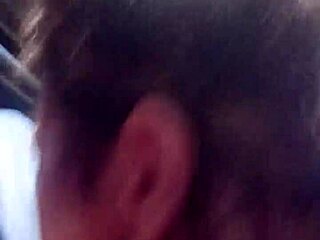 quick session in the car with brazilian shemale oral tease