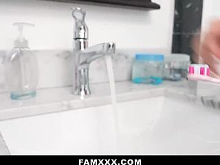 Intense fantasy unfolds as hot teen submits to hardcore blowjob and doggystyle pounding!