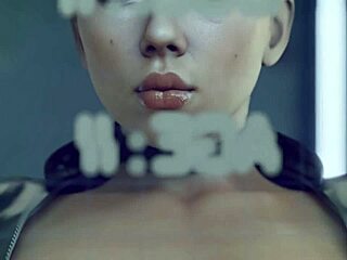 Black widow takes on massive cock in her big ass for intense pounding action